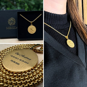 Personalized zodiac necklace - Gift Box